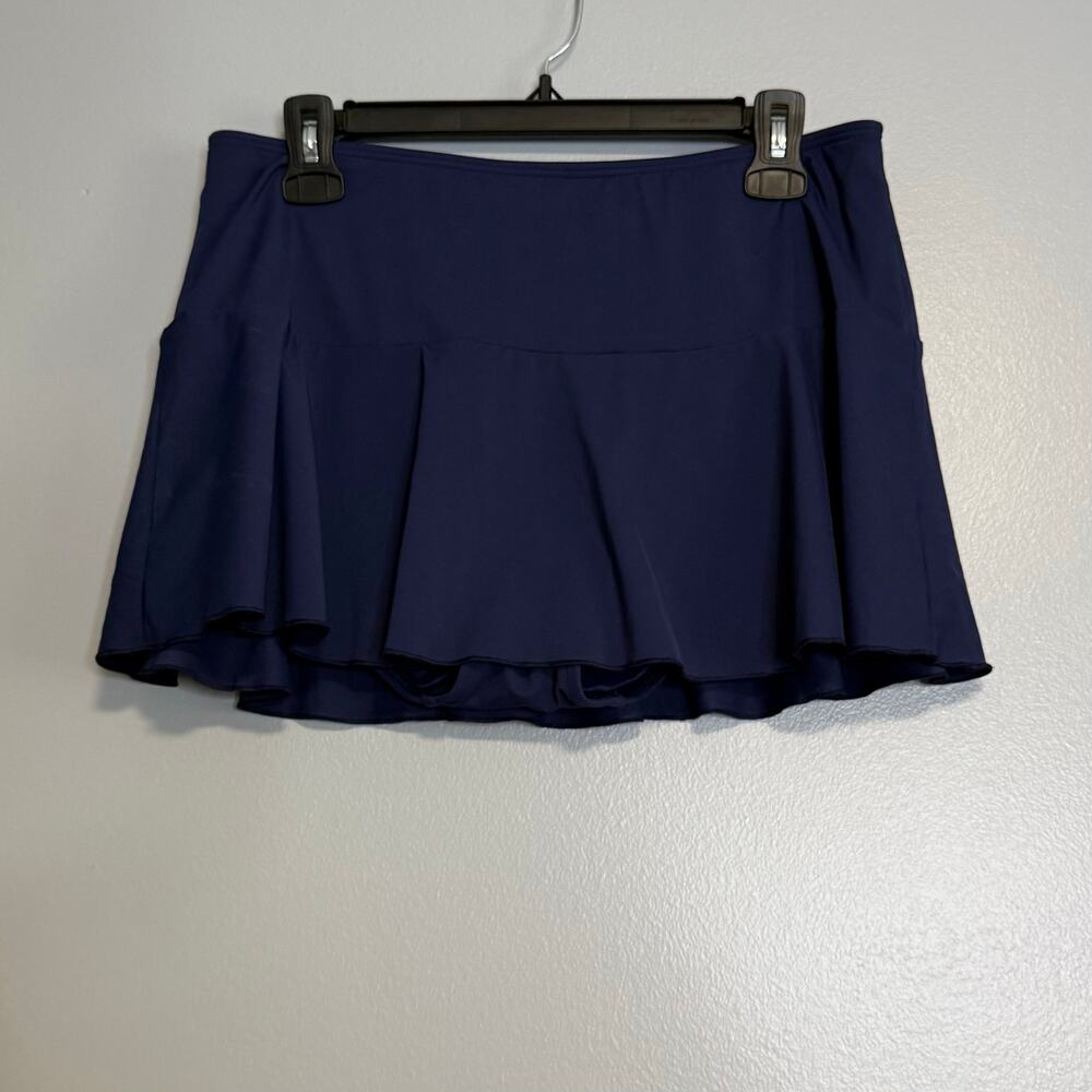 Lands End Blue Swim Skirt Bathing Suit  Bottom 10